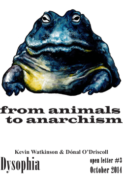 From Animals to Anarchism