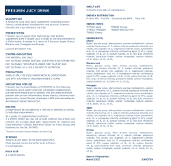 fresubin jucy drink - Fresenius Kabi Ltd