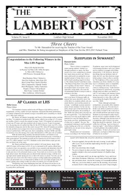 AP Classes at LHS Sleepless in Suwanee? Three Cheers