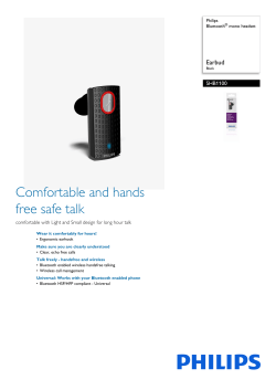 SHB1100/97 Philips Bluetooth mono headset