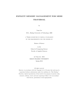 explicit memory management for mesh traversal