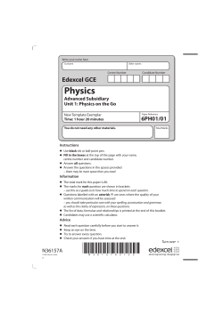 Unit 1 (6PH01) Unit 1