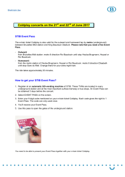 Event Pass - Belgian Rail