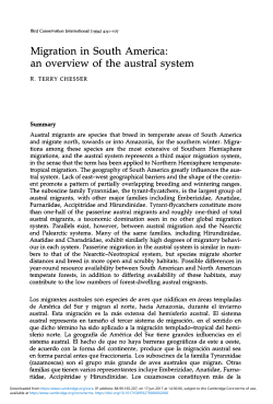 Migration in South America - Cambridge University Press