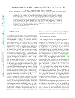 First-principles study of cubic perovskites SrMO_3 (M= Ti, V, Zr and