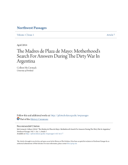 The Madres de Plaza de Mayo: Motherhood`s
