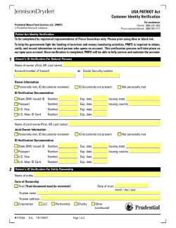 USA PATRIOT Act Customer Identity Verification