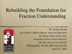 Rebuilding the Foundation for Fraction Understanding