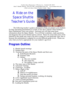A Ride On The Space Shuttle Teacher`s Guide