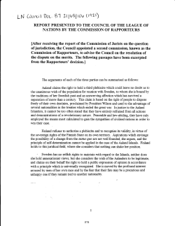 of jurisdiction, the Council appointed a second commission, kmown
