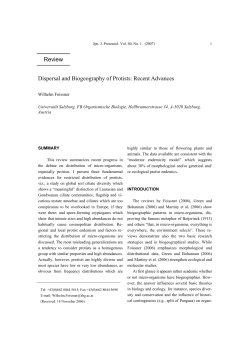 Dispersal and Biogeography of Protists: Recent Advances Review