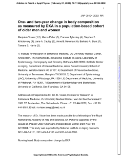 One- and two-year change in body composition as measured by