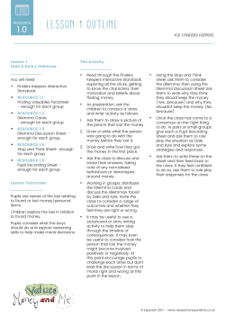 Lesson 1 - Values, Money and Me logo