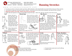 Running Stretches
