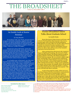 The Broadsheet - Merrimack College
