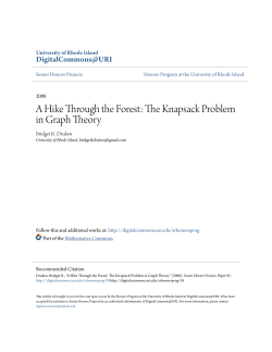 The Knapsack Problem in Graph Theory