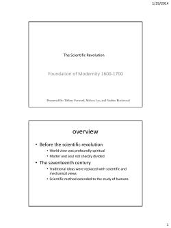 The Scientific Revolution