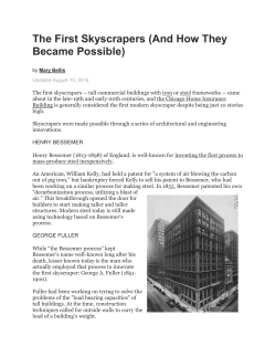 The First Skyscrapers (And How They Became Possible)
