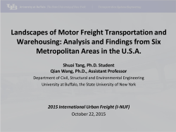 Presentation - METRANS Transportation Center
