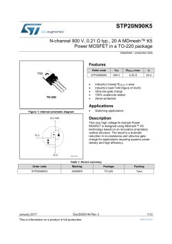 STP20N90K5 - STMicroelectronics