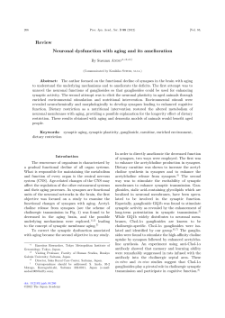 Neuronal dysfunction with aging and its amelioration - J