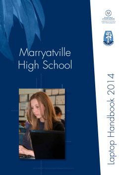 the laptop handbook - Marryatville High School