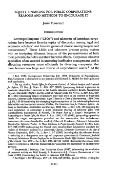 Equity Financing for Public Corporations: Reasons and Methods to