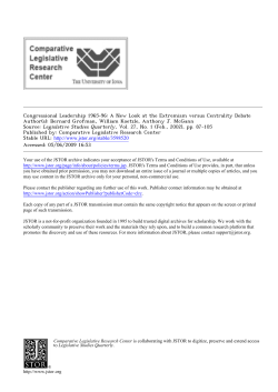 Congressional Leadership 1965-96