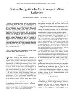 Gesture Recognition by Electromagnetic-Wave