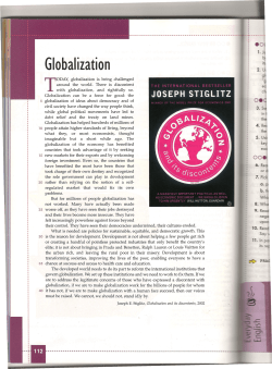 Globalization - petitvalenglishaid