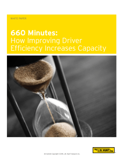 660 Minutes: How Improving Driver Efficiency