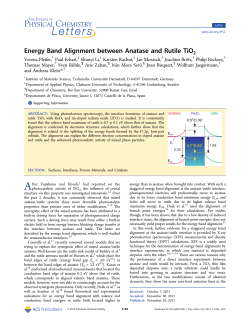Energy Band Alignment between Anatase and Rutile TiO2
