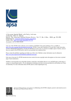 A Downsian Spatial Model with Party Activism