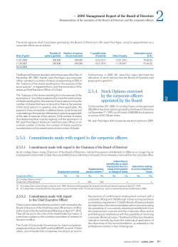 2.5.4. Stock Options exercised by the corporate officers appointed by