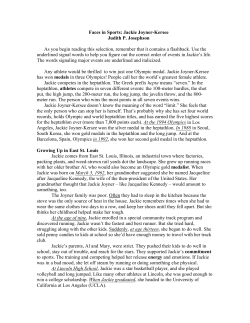 Faces in Sports: Jackie Joyner-Kersee