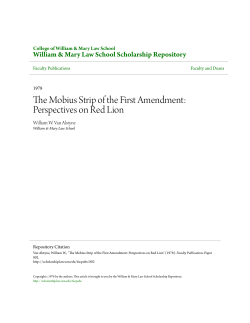 The Mobius Strip of the First Amendment: Perspectives on Red Lion