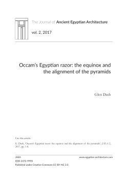 PDF - The Journal of Ancient Egyptian Architecture