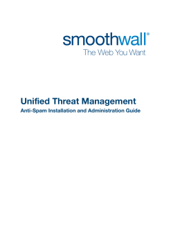Administrator`s Guide - Smoothwall: Product Documentation