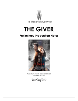 the giver - twcpublicity.com
