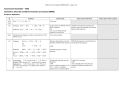 Level 3 Chemistry (90696) 2008 Assessment Schedule
