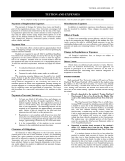 tuition and expenses