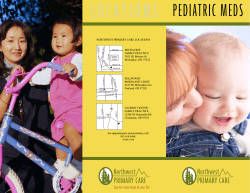 pediatric meds - Northwest Primary Care