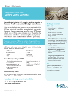 Demand Control Ventilation