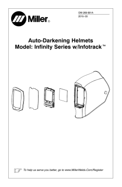 Digital Infinity Series Helmets Manual