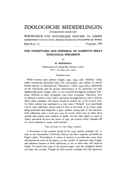 zoologische mededelingen