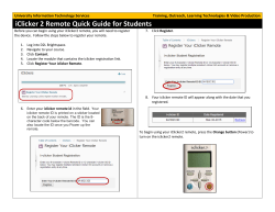 iClicker 2 Remote Student Quickguide