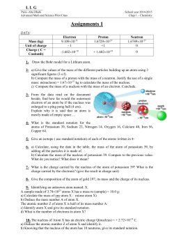 Assignments 1