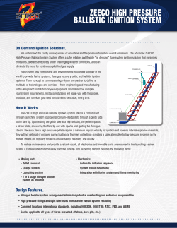 ZEECO HIGH PRESSURE BALLISTIC IGNITION SYSTEM