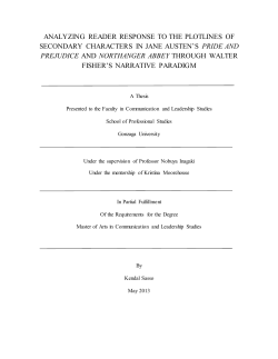 analyzing reader response to the plotlines of secondary characters