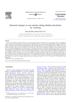 Structural changes in corn starches during alkaline dissolution by